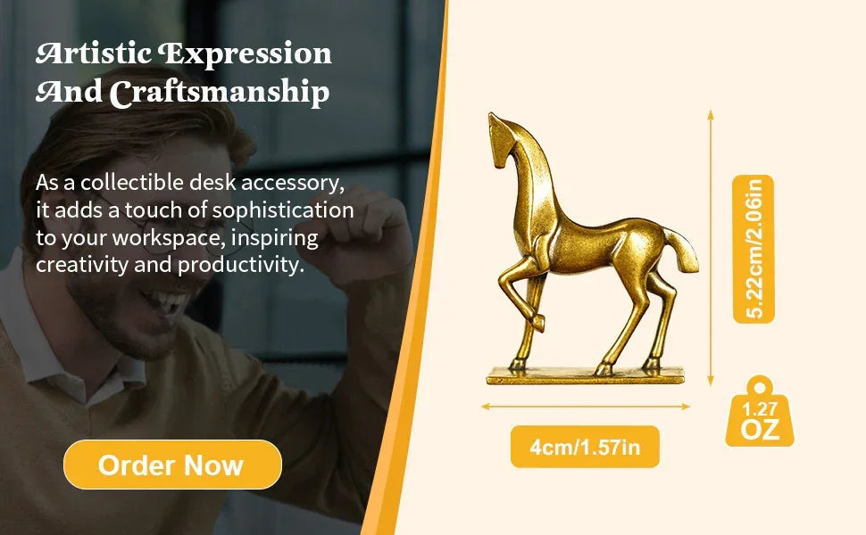 Sculpture - Abstract Brass Horse