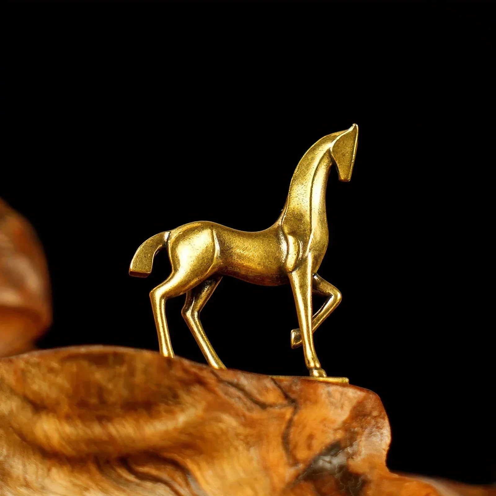 Sculpture - Abstract Brass Horse