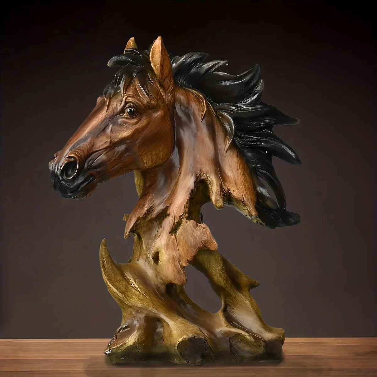 Sculpture - Decorative Metal Horse Head