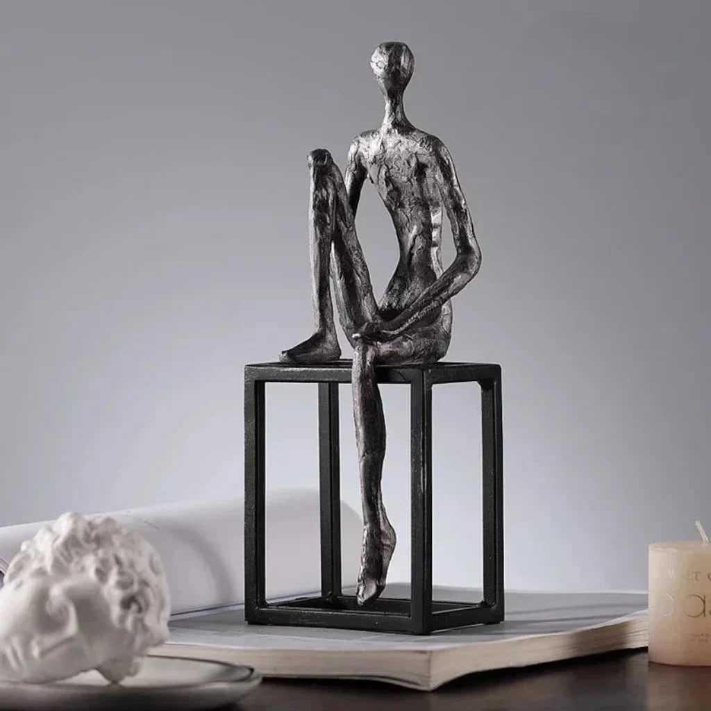 Sculpture Set Antique Bronze for Your Living Room