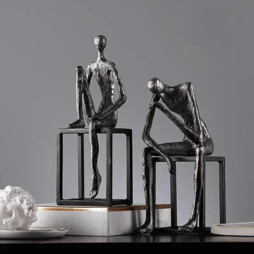 Sculpture Set Antique Bronze for Your Living Room