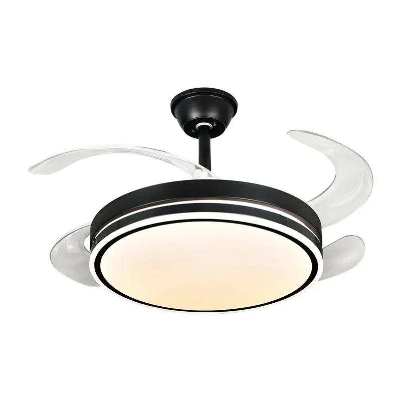 DecorBites™ LED Fan Lamp: Modern Invisible Ceiling Chandelier for Living Room, Bedroom & Dining Room Decorbites