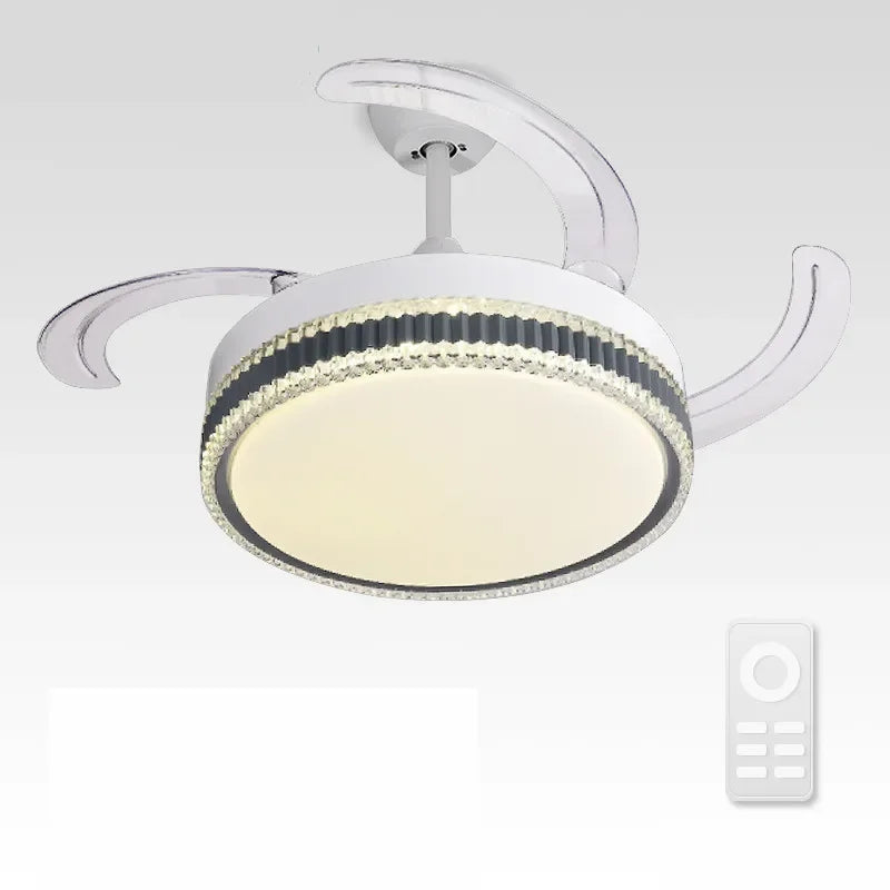 DecorBites™ LED Bladeless Ceiling Fan Chandelier for Modern Smart Home Decor Decorbites