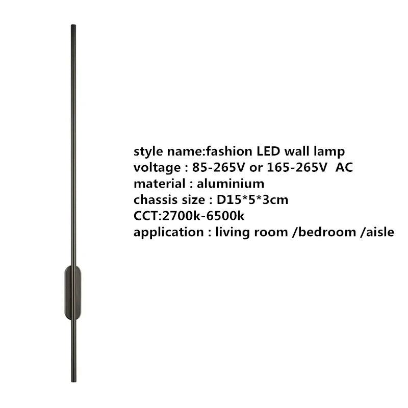 Gold Tube Wall Sconce 100cm Corridor Design