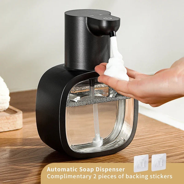 New Wall Mounted Automatic Soap Dispenser Foam Smart Hand Washing Machine 500ml Liquid Rechargeable Bathroom Induction Sensor