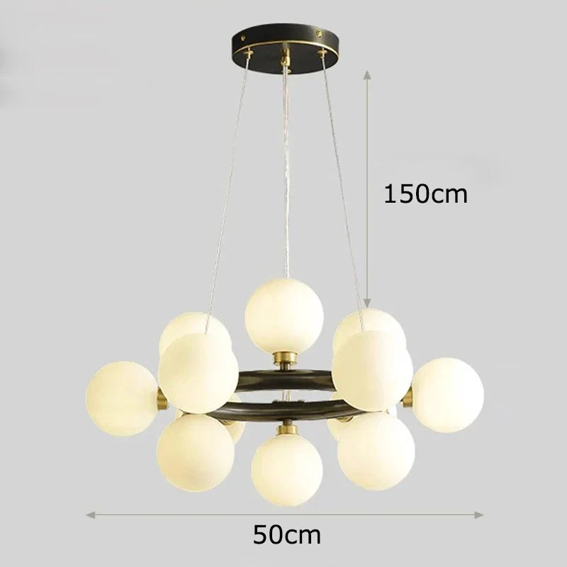 Copper Vintage LED Chandelier