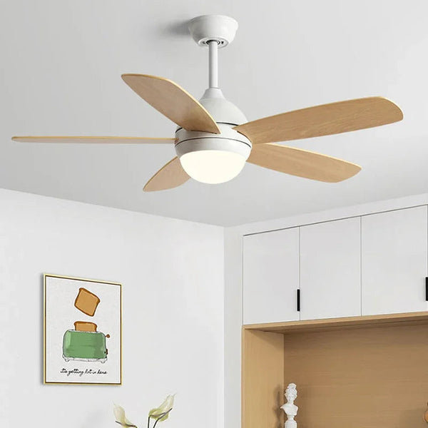 DecorBites™ Kids Ceiling Fan with Light and Remote Control, 3-Speed, 5-Blade Helicopter Design Decorbites