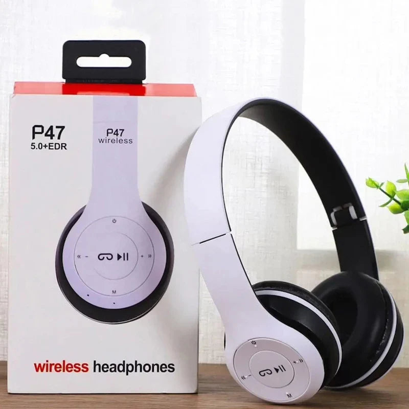 Handsfree Wireless Headphones Noise Canceling Headphone Earphone P47 headset Bluetooth HeadPhone for iPhone Huawei Samsung Redmi