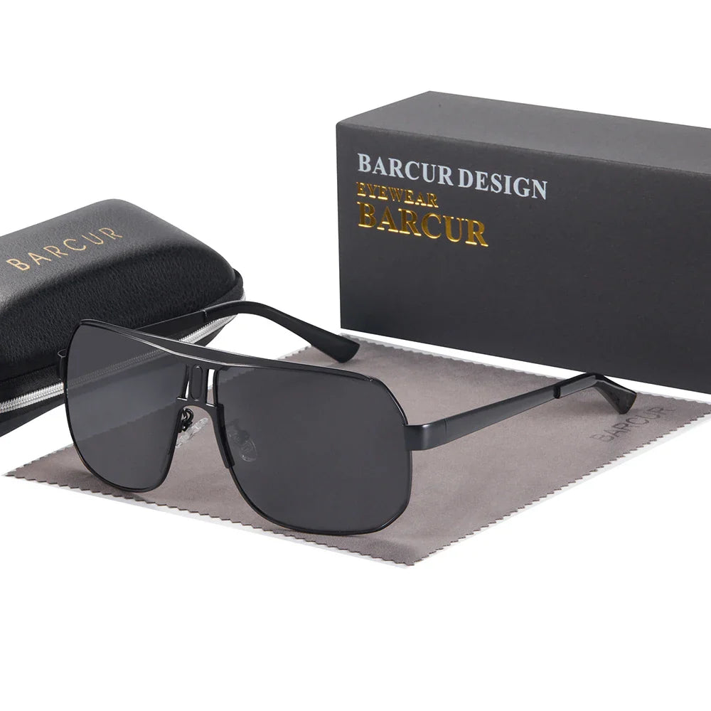 BARCUR Polarized Sports Sunglasses for Men Fashionable Fishing Driving Hiking and Outdoor Eyewear UV400 Protection Gradient Lenses