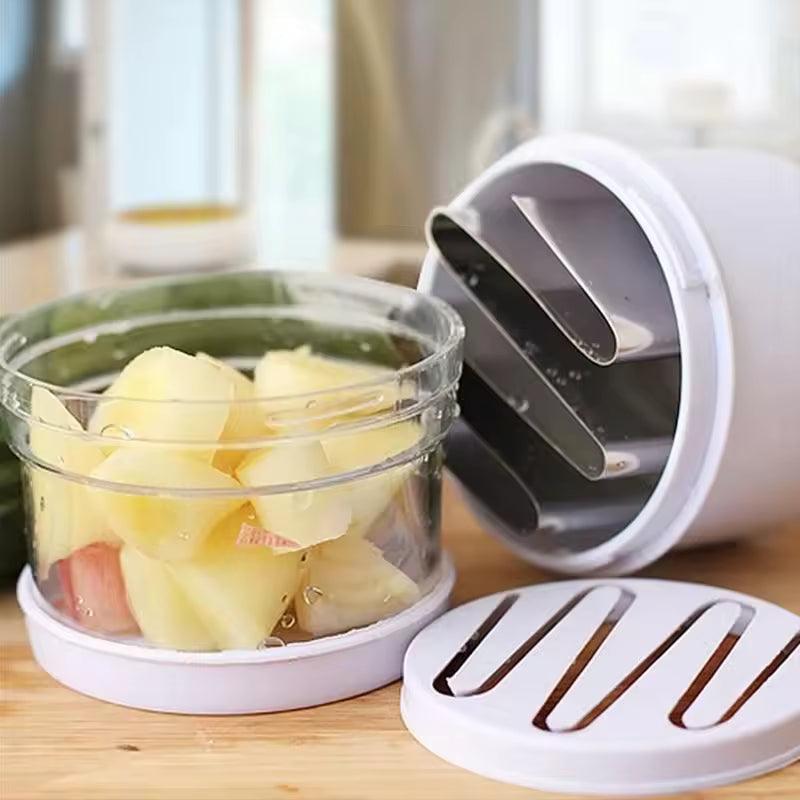 Stainless Steel Hand-Press Veggie Cutter