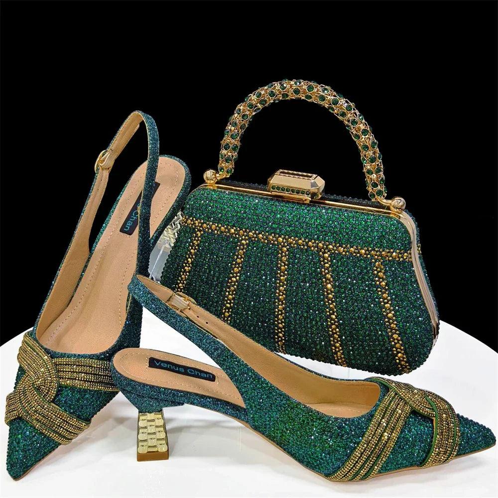 Lastest Italian Style Shoes with Matching Bag Set ED1290