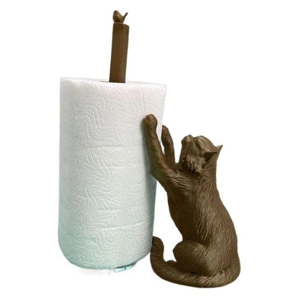 AT44-Cat Paper Towel Holder,Countertop Paper Towel Holder,Cat Paper Organizer,Cat Paper Towel Stand For Kitchen Decoration DSers Fulfillment