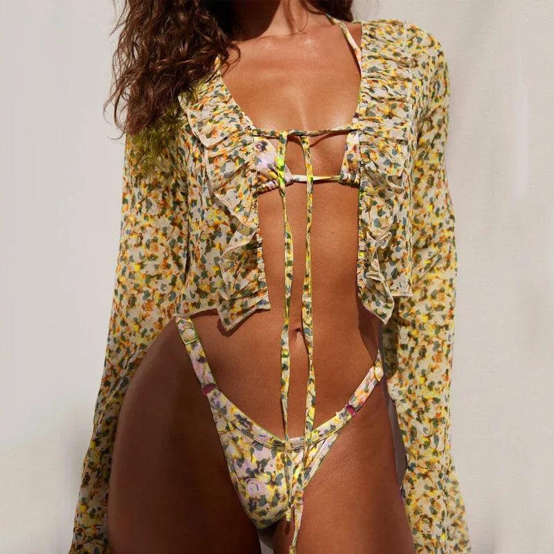 Shannon three Piece swimsuit - Sexikinis Swim
