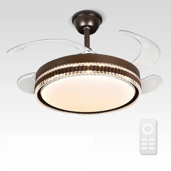 DecorBites™ LED Bladeless Ceiling Fan Chandelier for Modern Smart Home Decor Decorbites