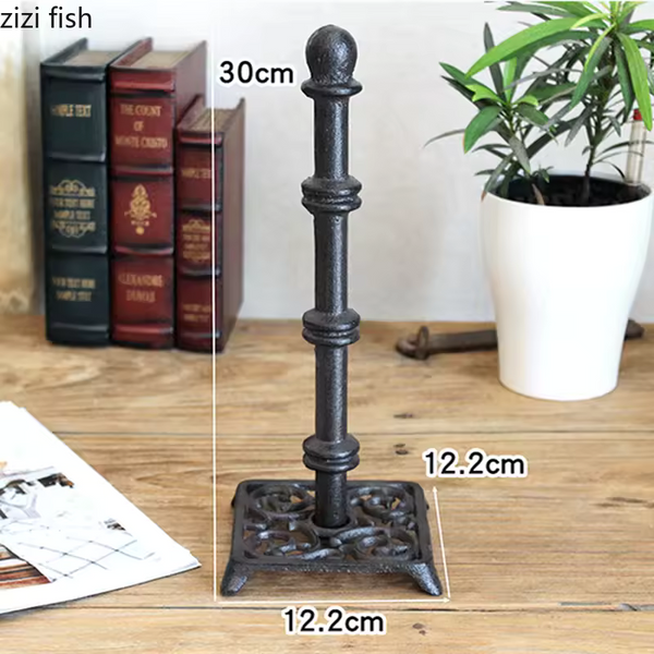 Cast Iron Animal Paper Towel Holder