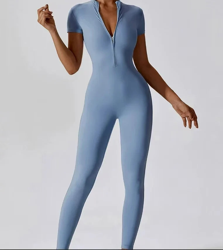 2025 New Yoga Set Women Workout Sport Gym Wear Suit High Wais Fitness Female Sportswear One Pieces Black Pink