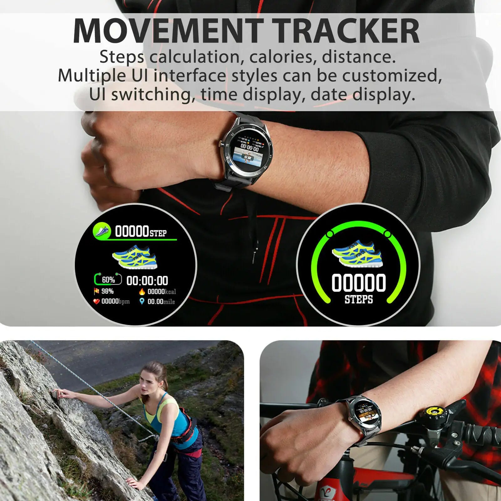 HeartSmart Waterproof Bluetooth Watch & Phone Mate
