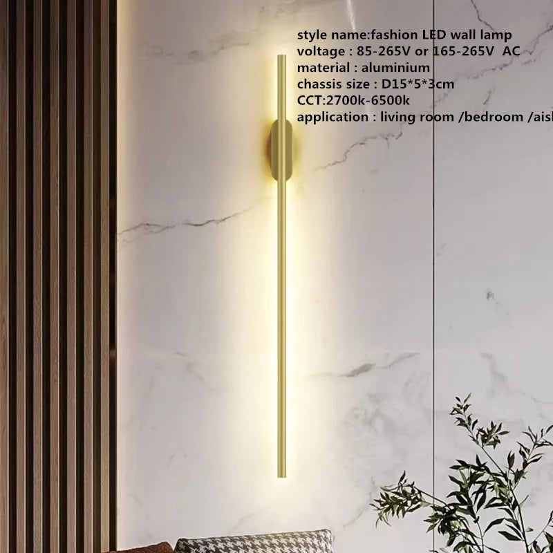 Black Tube Wall Lamp