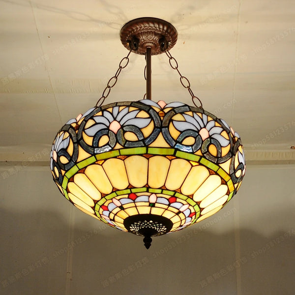 40CM European Antique Anti Chandeliers Tiffany Bedroom Balcony Children's Room Lighting Bar Night Games Lazurite Lighting