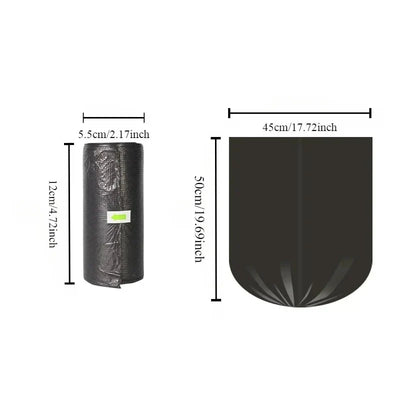 100PCS Mixed Color Garbage Bags – Thick Disposable Trash Can Liners