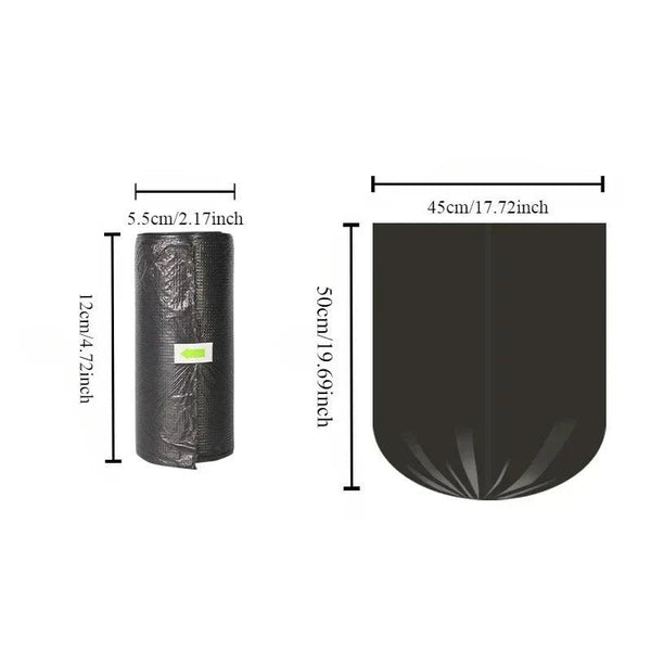 100PCS Mixed Color Garbage Bags – Thick Disposable Trash Can Liners