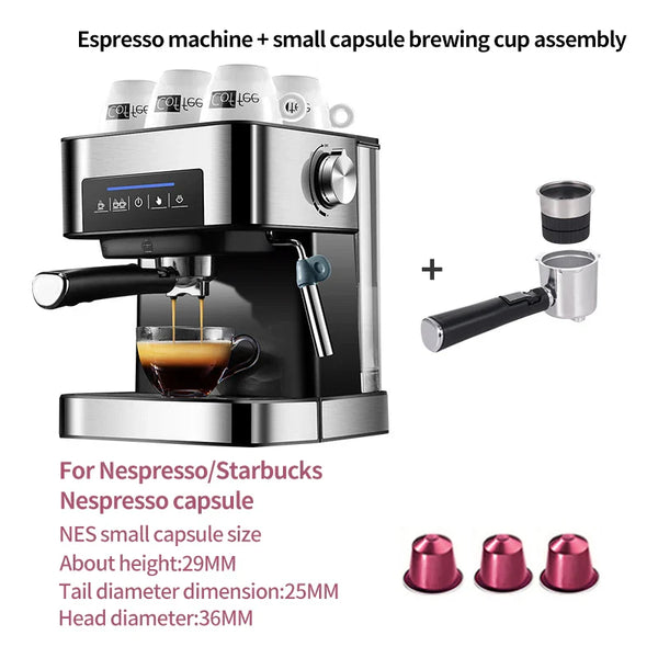 Semi-Automatic Espresso Machine 20Bar High Pressure Extractor 3-in-1