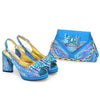 Italian Shoes And Bag Sets HC1-1 - SKY BLUE / 38