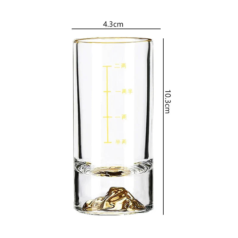 Dlight Decor Golden Line Brandy Glass Set 100ml x6 Dlight Decor