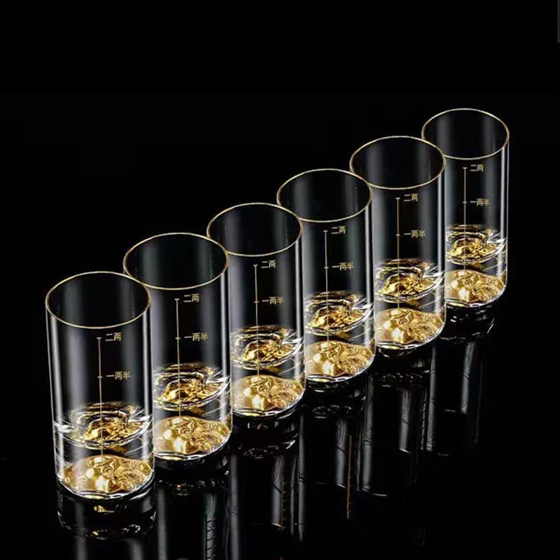 Dlight Decor Golden Line Brandy Glass Set 100ml x6 Dlight Decor