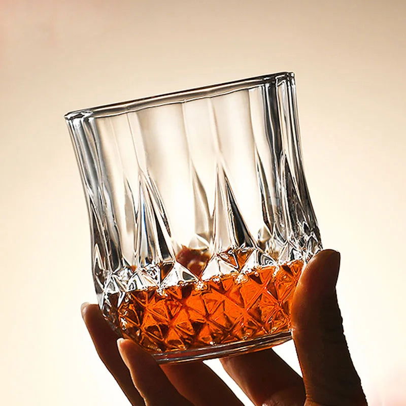 Dlight Decor 4pc Diamond Cut Glass Set 215ml Clear Dlight Decor