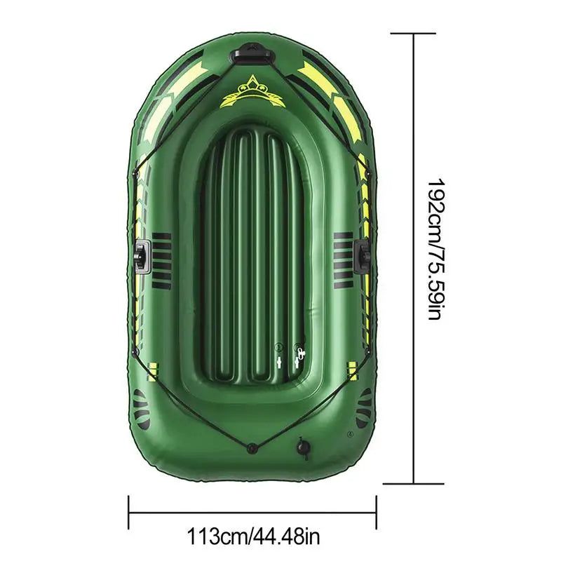 Inflatable Boat Iatable Boat Kayak Canoe Fishing Boat Portable Fishing Boat Raft for Lake with Oars Pump For Adults Fishing