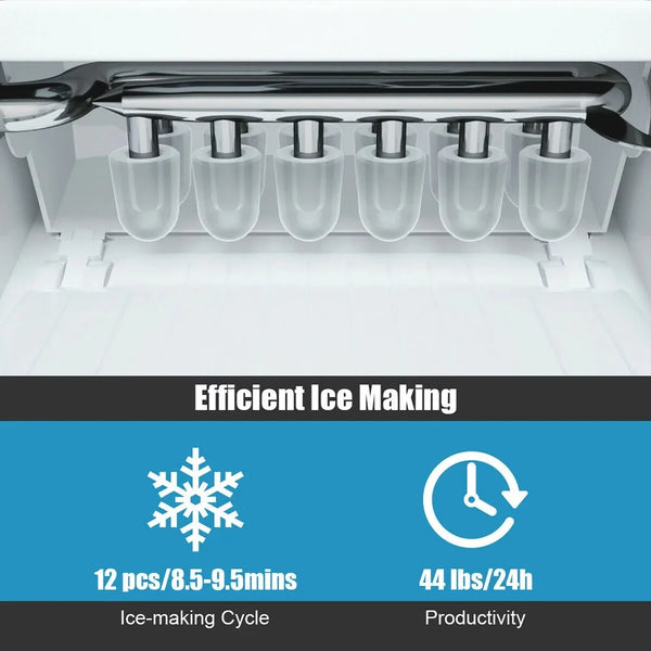 Portable Countertop Ice Maker Machine 44Lbs/24H Self-Clean w/Scoop Mint Green, ice cube maker machine electric , home appliance