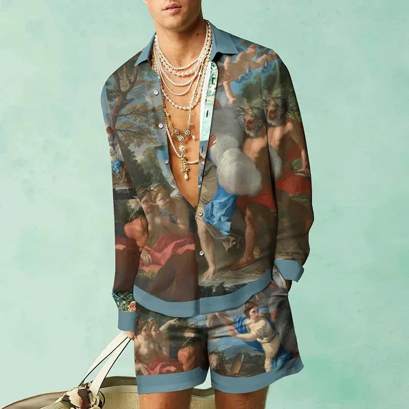 Luxury European Beach shorts set - Sexikinis Swim