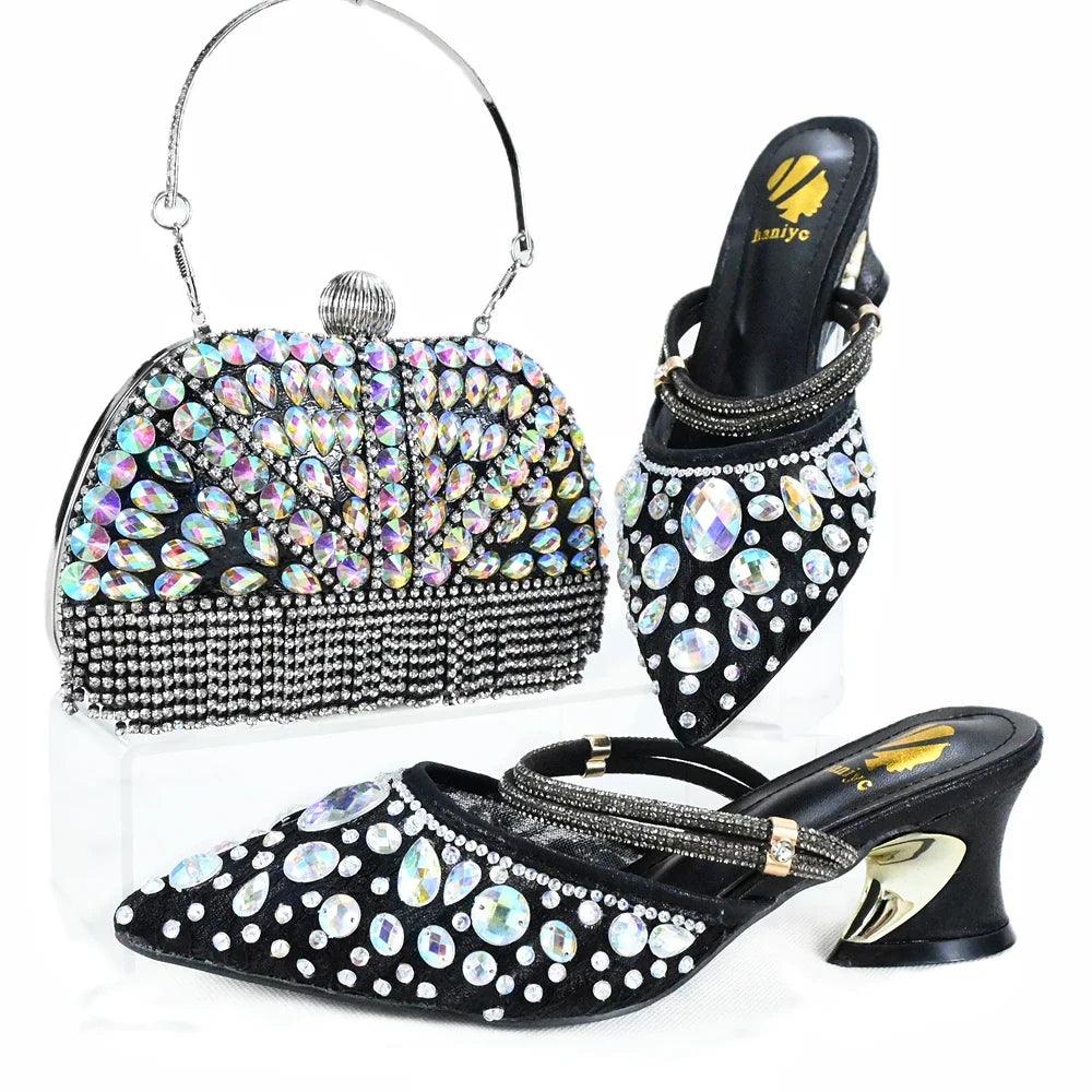 High Quality Ladies Shoes And Bags Set HJK1-10
