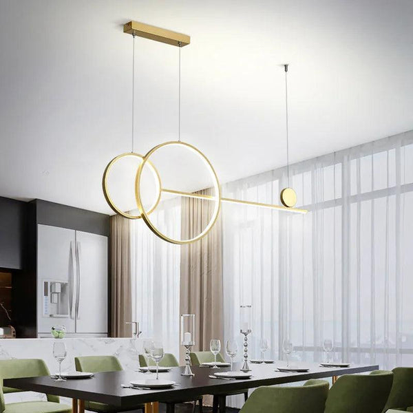 Brass Ring Chandelier