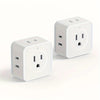 5 Way Multi Plug Outlet Extender, Wall Outlet Expander, Small Electrical Outlet Splitter for Travel, Home, Office, Dorm - QP560-Q-2PCS / US Plug