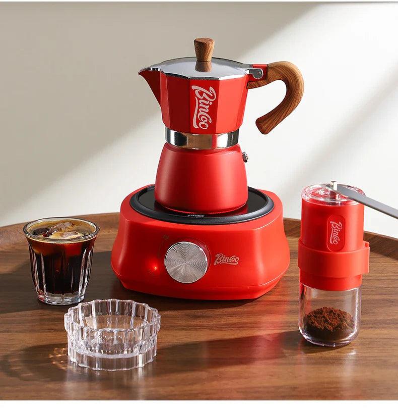 300ml Moka Pot - Italian Espresso Stovetop Coffee Maker for Home Baristas