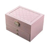 Multi-Layer Drawer Jewelry Box – Earring Organizer - Pink / L