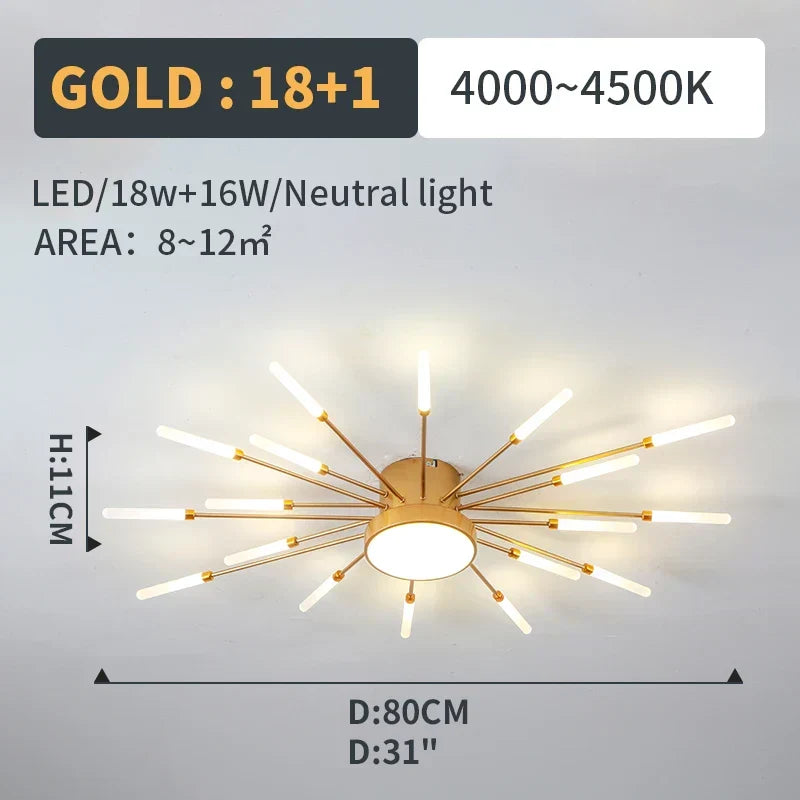 LED Fireworks Pendant Lamp