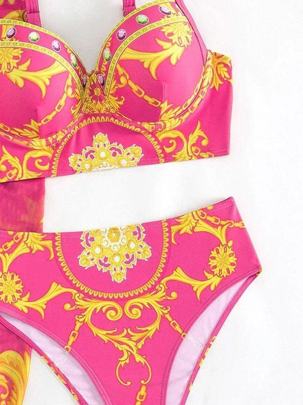 Lux three piece swimsuit summer - Sexikinis Swim - Gifts for You 'n Me