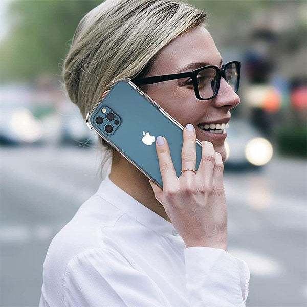 Thick Shockproof Silicone Phone Case For iPhone 14 13 12 11 Pro Max Mini X XS XR 8 7 6 Plus Lens Protection Case Back Cover Super Clear Transparent Hard Back Strong Durable Frame Cases for iPhone