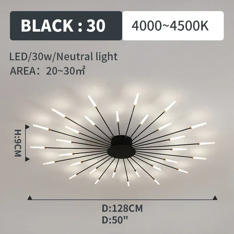 LED Fireworks Pendant Lamp