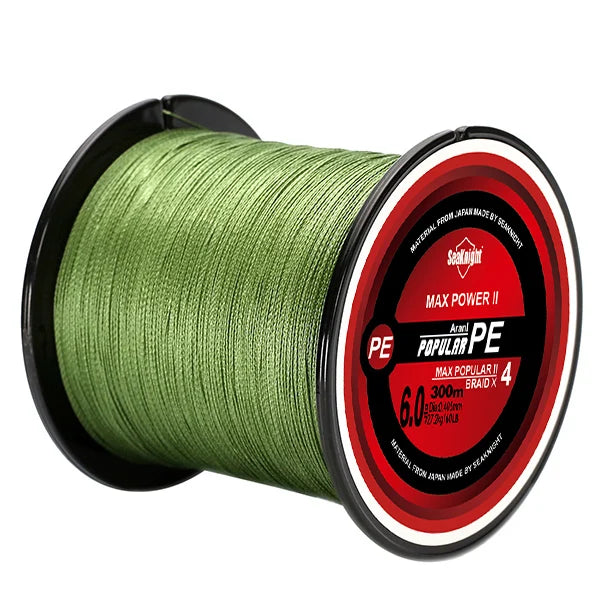 SeaKnight Brand TriPoseidon Series 300M 330Yards PE Braided Fishing Line 4 Strands 8 10 20 30 40 60LB Multifilament Fishing Line