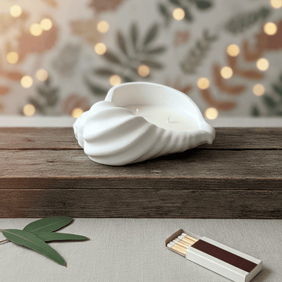 Jesmonite Seashell Candle