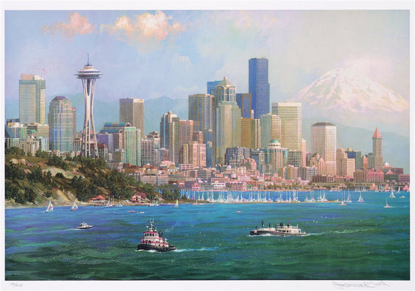 Seattle View (UNFRAMED) by Alexander Chen - 11.5