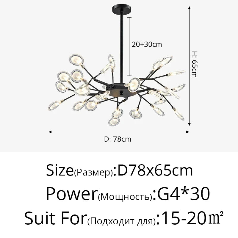 Iron Nordic Ceiling Light