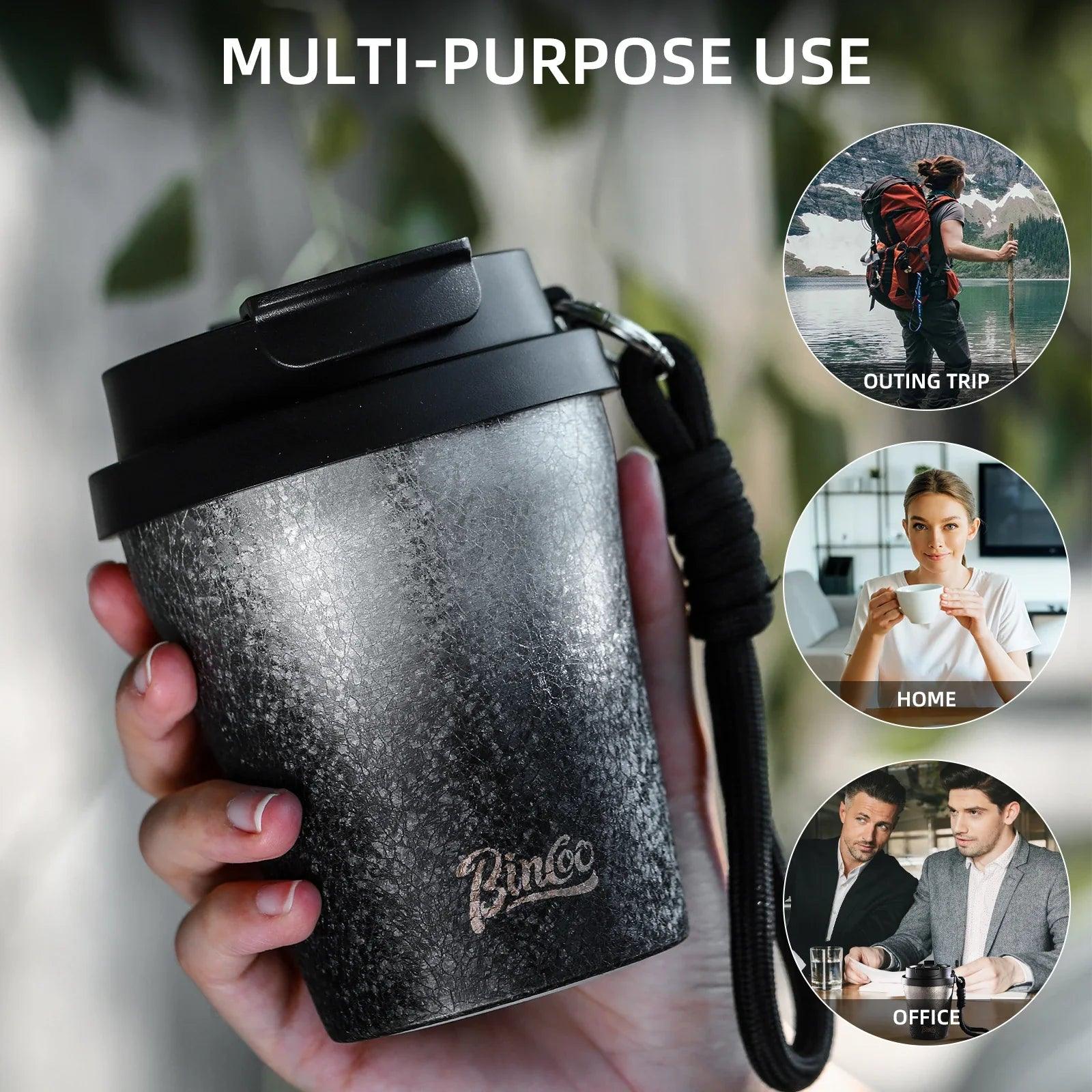 280ml Double Wall Ceramic Lined Travel Mug Car