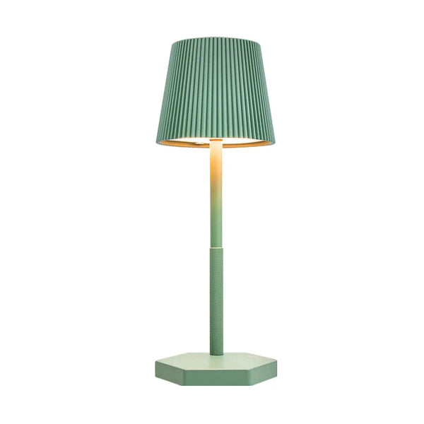 LumiGrid | Modern Stripe LED Table Lamp with Touch Dimming | Metal USB Desk Light for Decor
