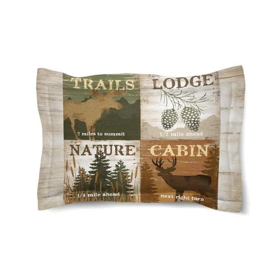 Secluded Cabin King Sham