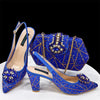 Italian Shoes And Bag Sets HDF1-39 - ROYAL BLUE / 38